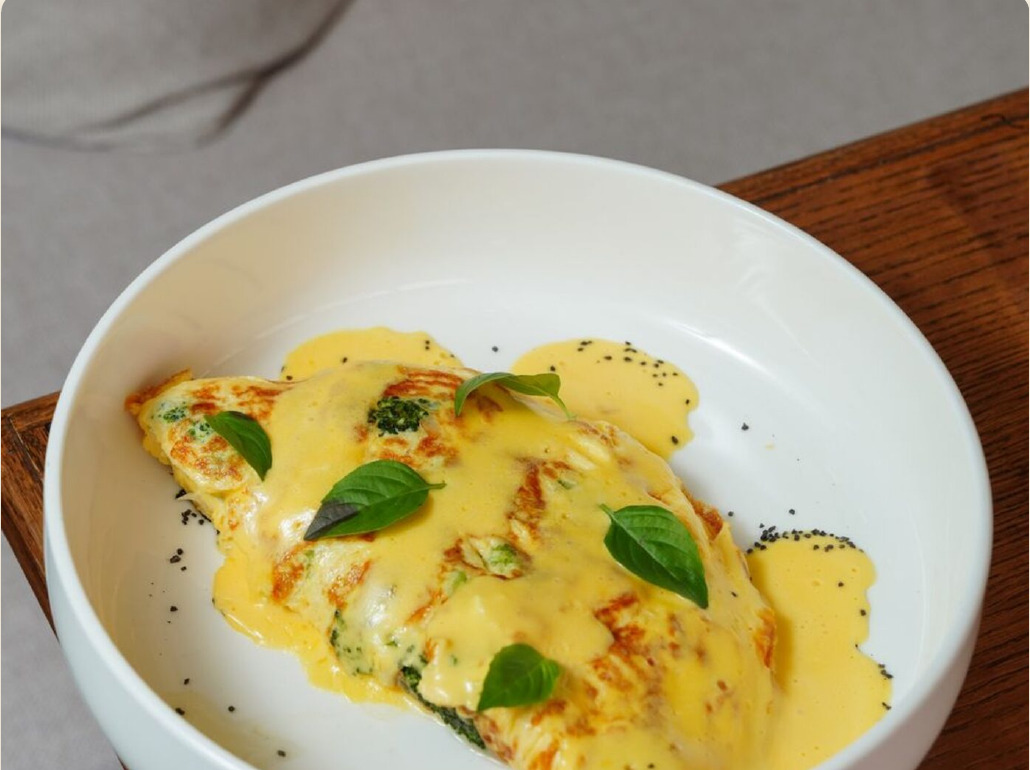 Plated dish with macros